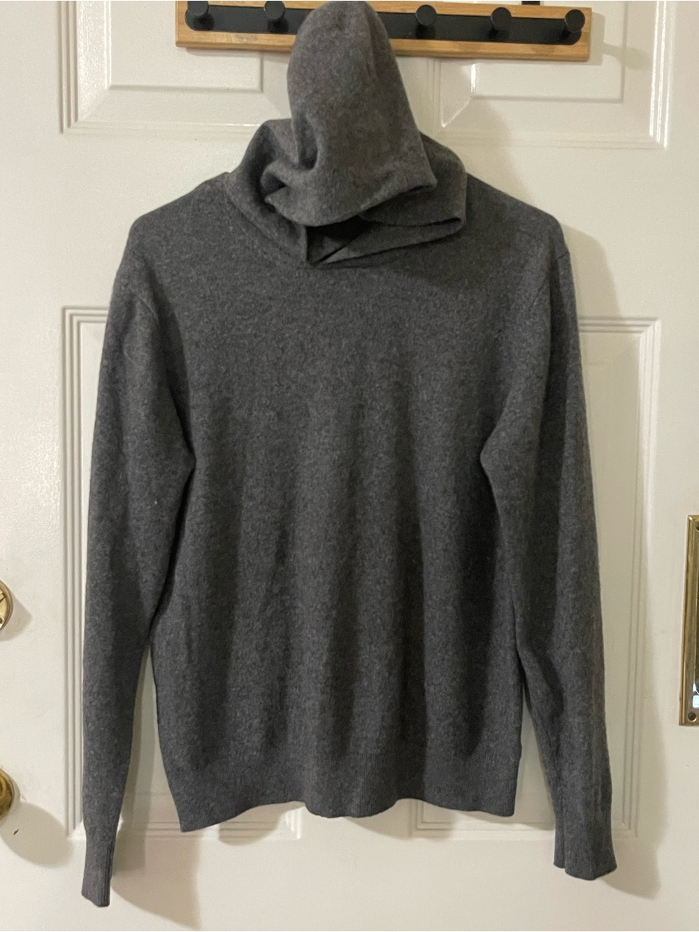 Todd Snyder Dark Gray Cashmere Hoodie